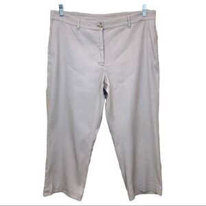 J. Jill Linen Stretch Cropped Casual Pants Size 14